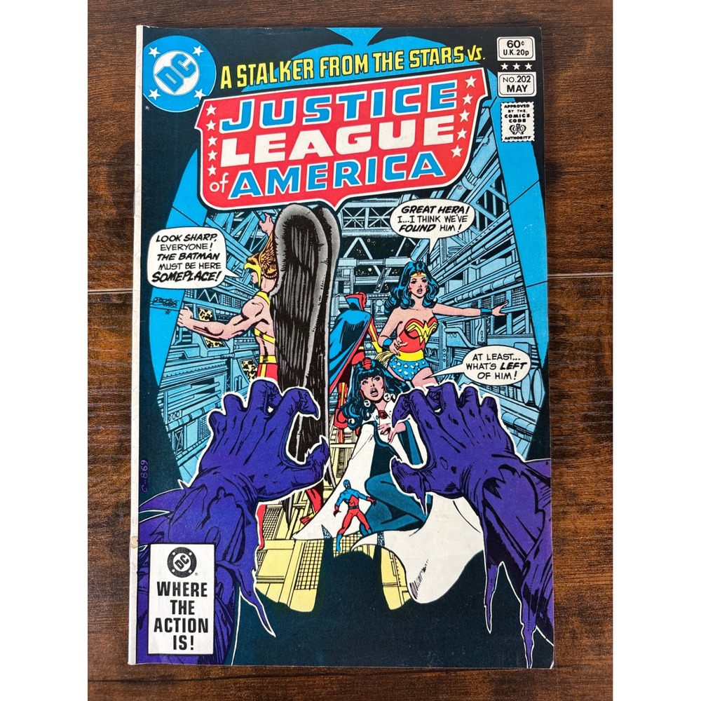 DC Comics‎ Justice League of America 202 May 1982 Star Fall Bronze Age JLA